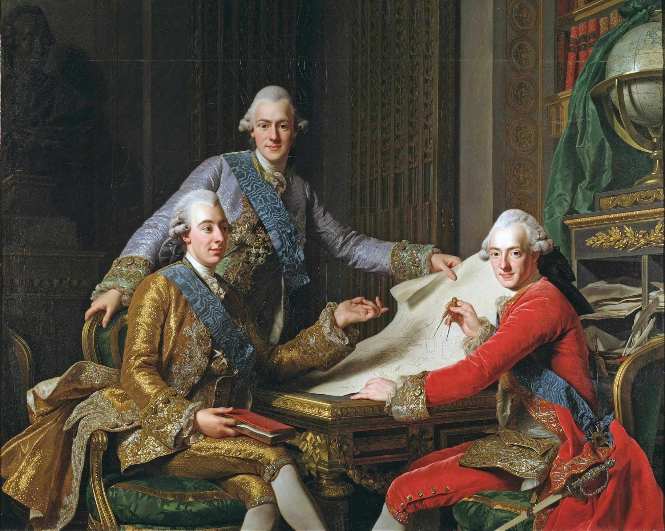 GUSTAV III OCH HANS BRÖDER av Alexander Roslin