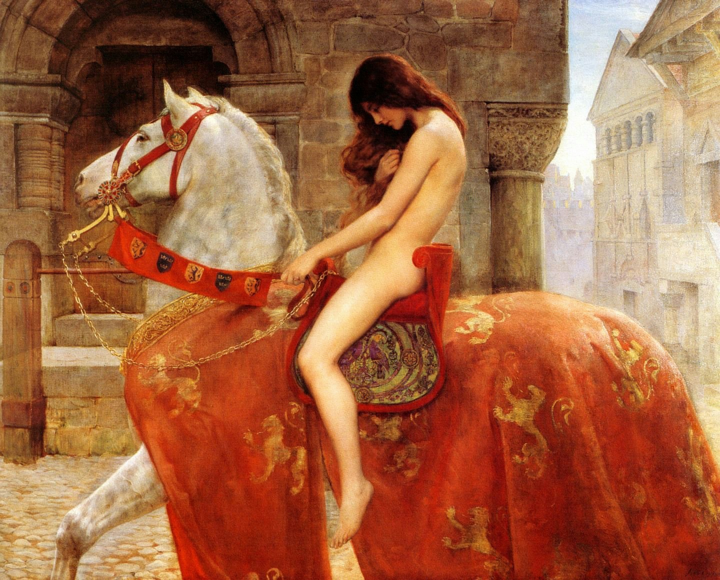 LADY GODIVA av Hon. John Collier