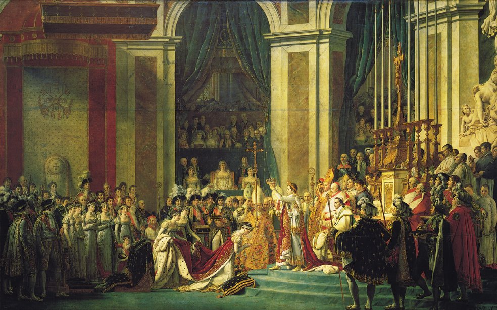 KEJSARE NAPOLEONS KRÖNING av Jacques-Louis David