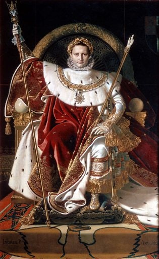 NAPOLEON I KRÖNINGSSKRUD av Jean-Auguste-Dominique Ingres