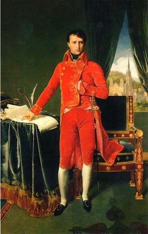 NAPOLEON BONAPARTE SOM FÖRSTEKONSUL av Jean-Auguste-Dominique Ingres (1780-1867)