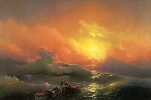 NIONDE VÅGEN av Ivan Konstantinovich Aivazovsky