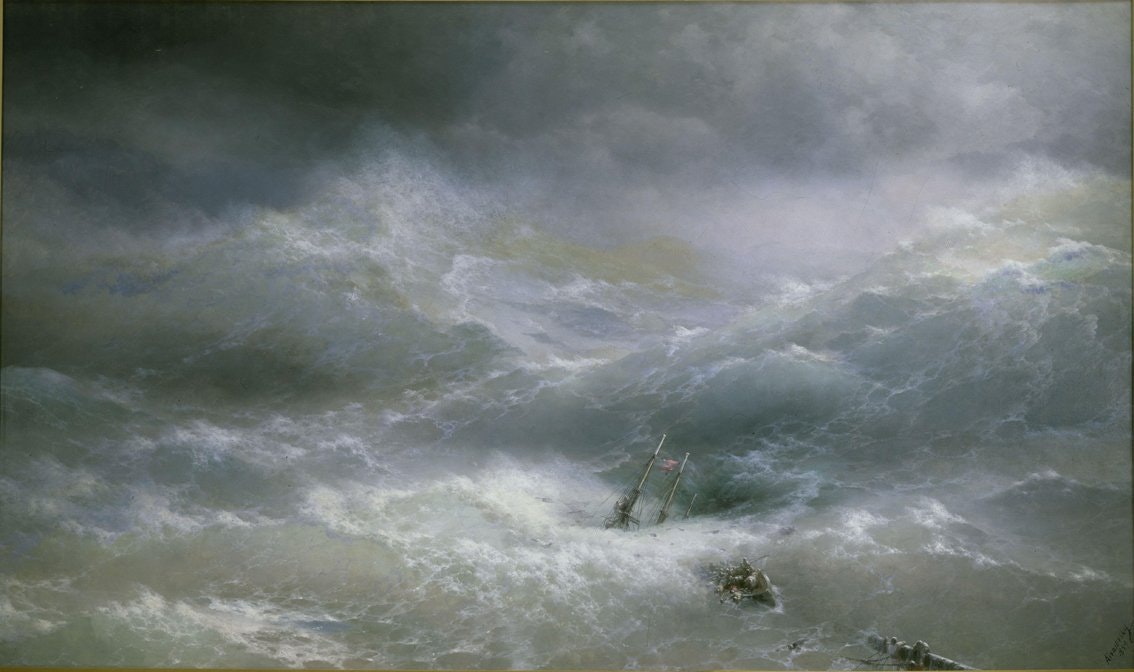 JÄTTEVÅGEN av Ivan Konstantinovich Aivazovsky