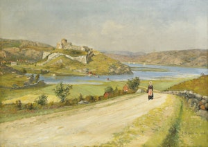 UTSIKT MOT BOHUS FÄSTNING 1896 av OLOF HERMELIN