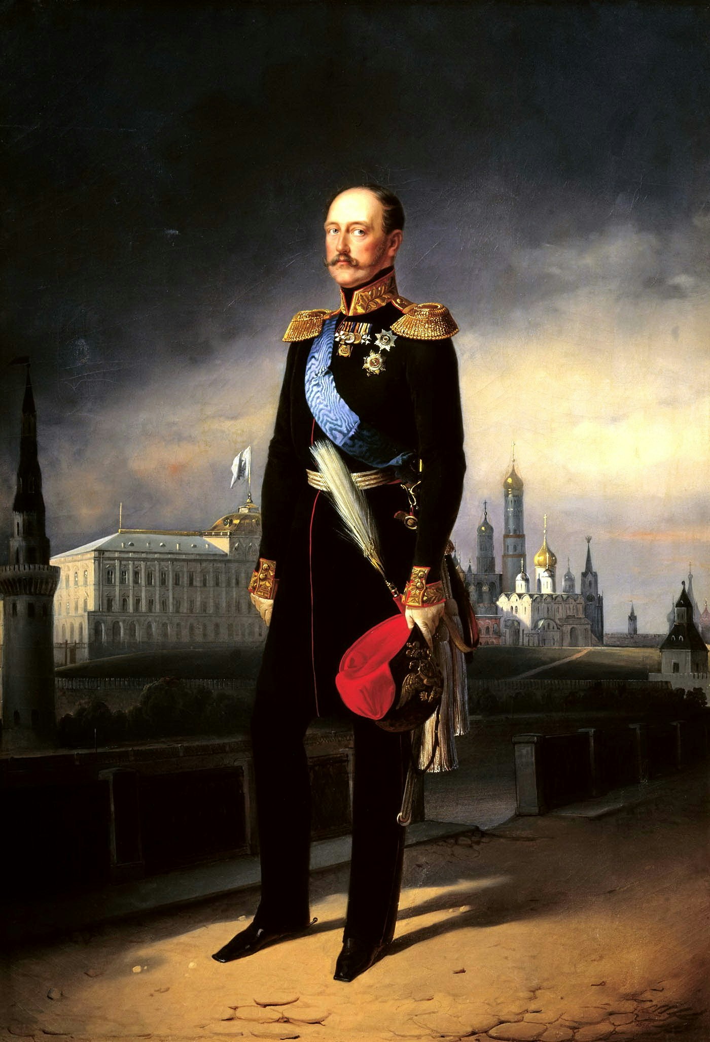 TSAR NIKOLAJ I AV RYSSLAND målat av Egor Boatman