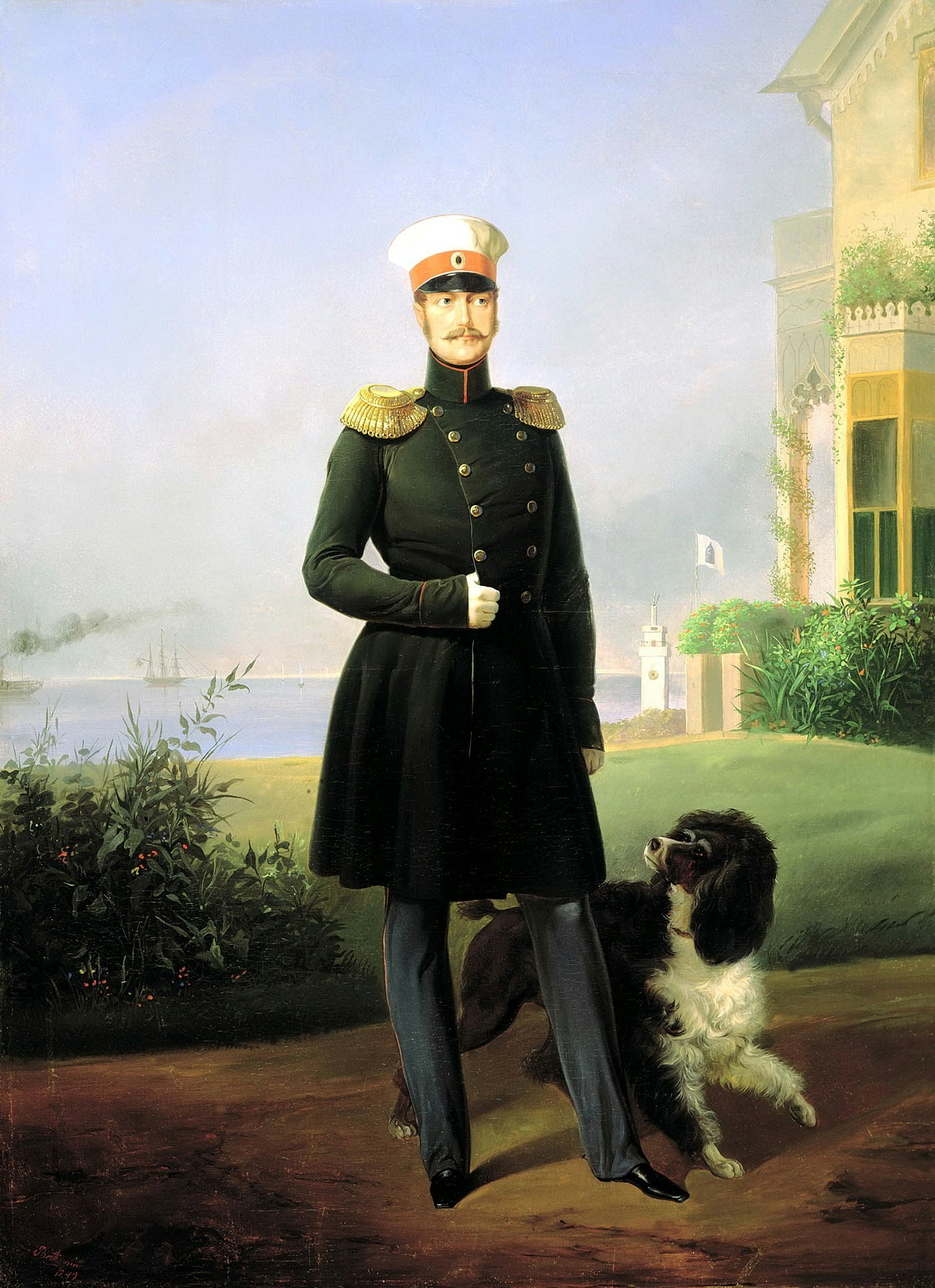 TSAR NIKOLAJ I av Ryssland målat av Egor Boatman 1849