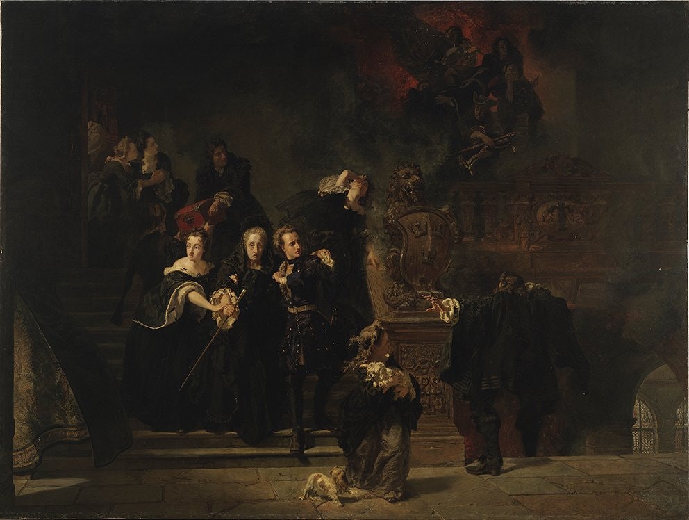 TRE KRONOR – SLOTTSBRANDEN STOCKHOLM 1697 av Johan Fredrik Höckert