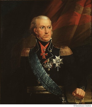 KARL XIII I AMIRALSUNIFORM av Carl von Breda