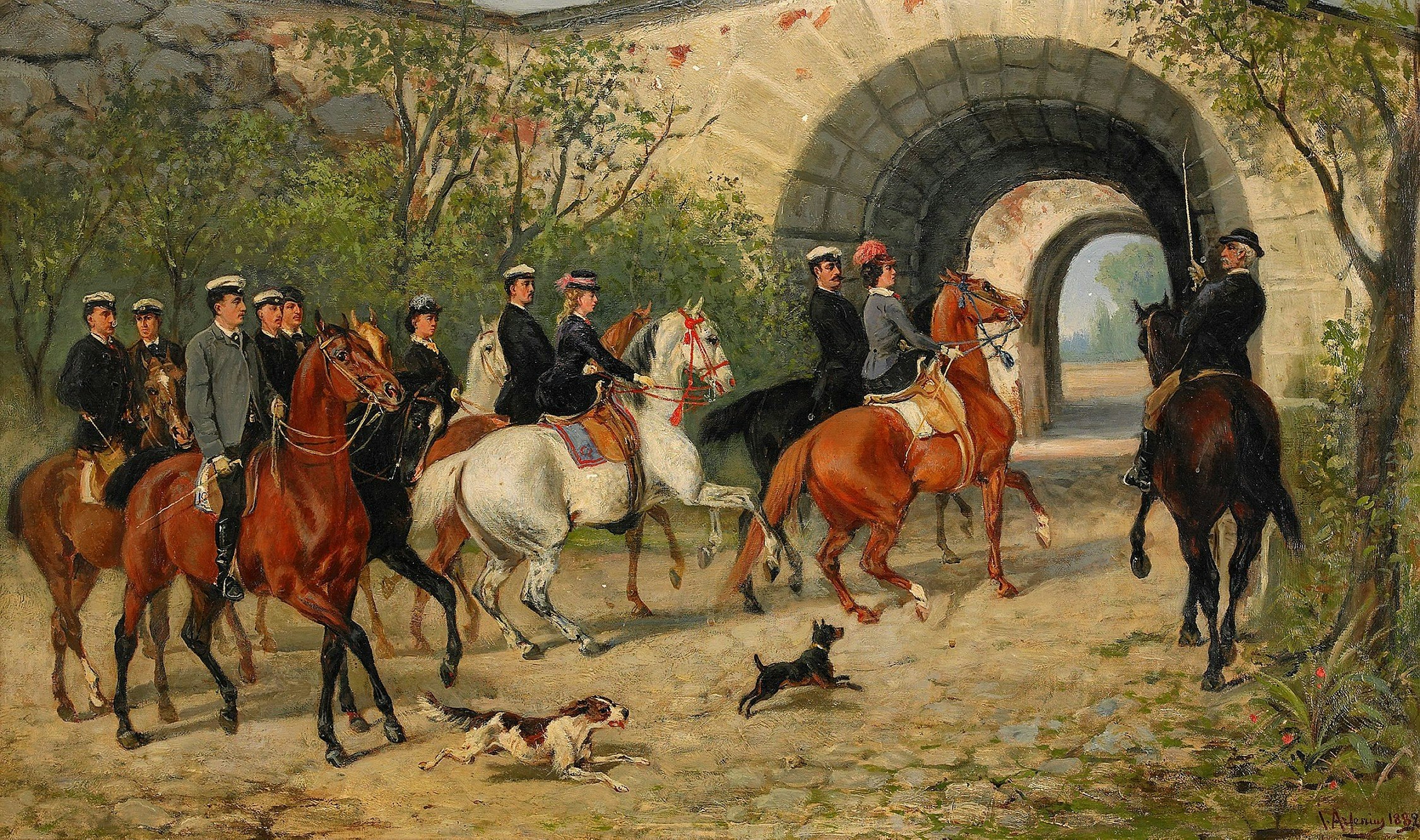 RYTTARE VID UPPSALA SLOTT av John Arsenius