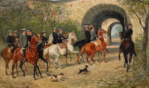 RYTTARE VID UPPSALA SLOTT av John Arsenius