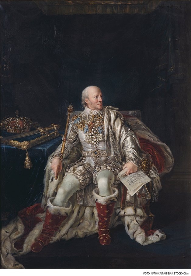 KARL XIII SOM ÄLDRE 1813 av PER KRAFFT DEN YNGRE