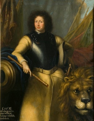KARL XI MED SVENSKA LEJONET av DAVID KLÖCKER EHRENSTRAHL
