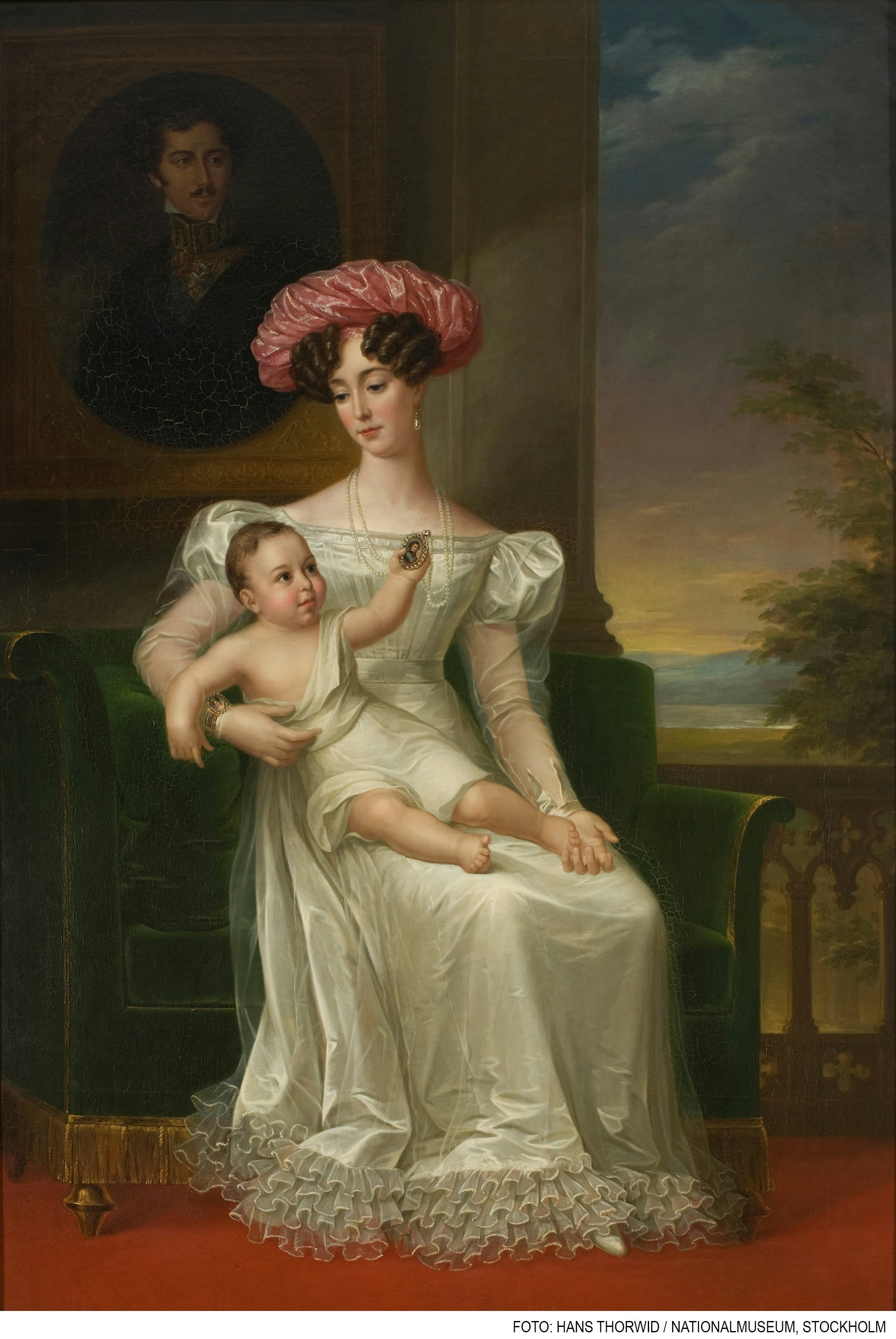 DROTTNING JOSEFINA AV LEUCHTENBERG MED KARL XV av FREDRIC WESTIN