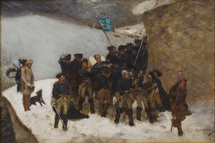 LIKFÄRDEN 1877 (2) av GUSTAF CEDERSTRÖM