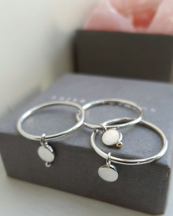 PENOLOPE DOTS SILVER RING