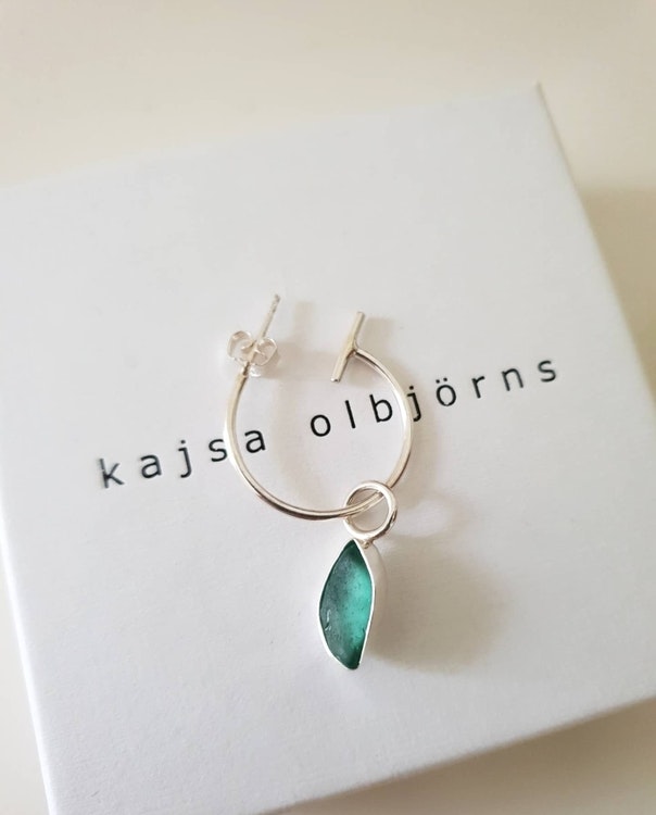 BEACH GLASS EARRING - SINGLE