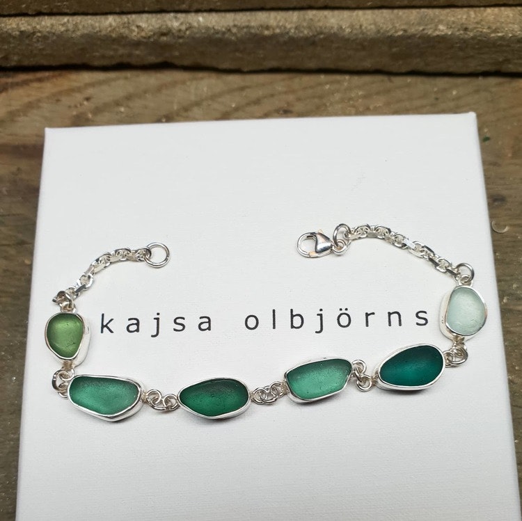 BEACH GLASS BRACELET - SOLD