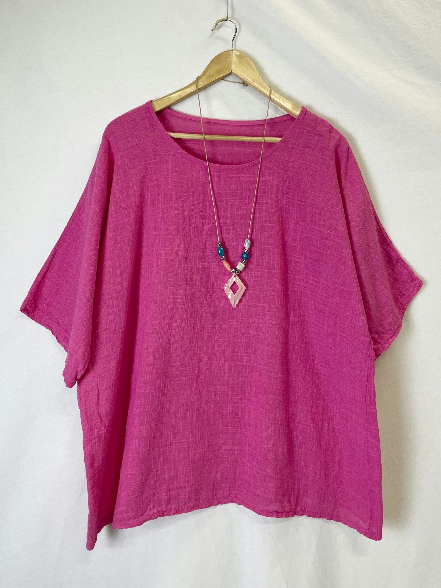 KAMPANJ - Topp - Bomull - Fuchsia