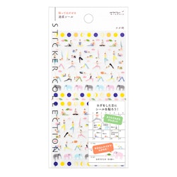 Midori Sticker Collection Achievement Yoga