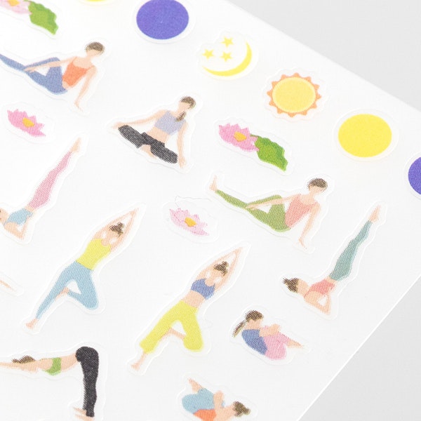 Midori Sticker Collection Achievement Yoga