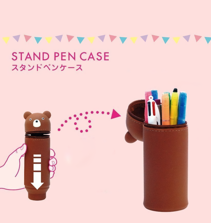 Lihit Lab Smart Fit PuniLabo Stand Pen Case Mouse Limited Edition