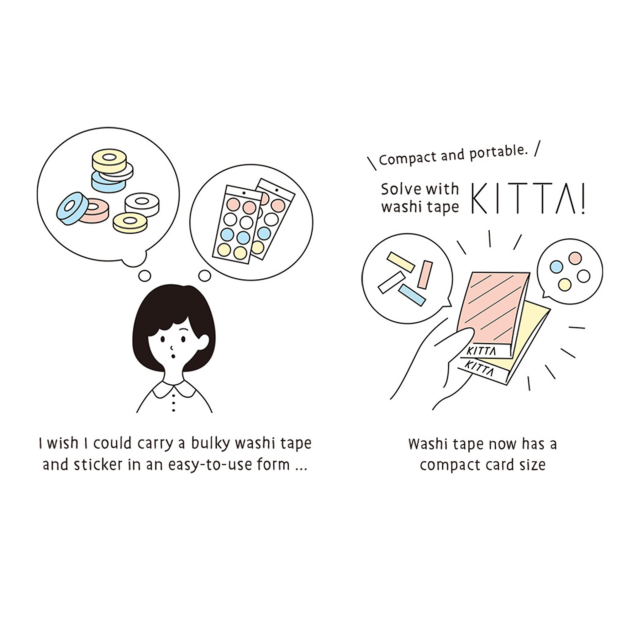 KITTA Basic Palette Washi Tape