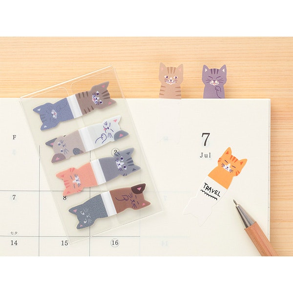 Midori Sticky Notes Cats