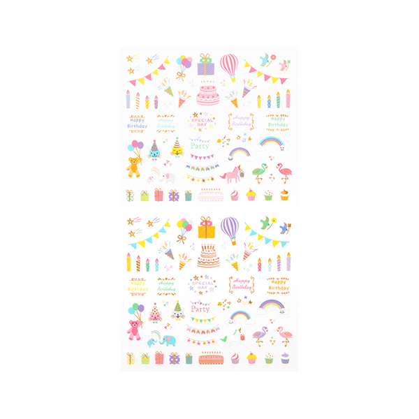 Midori Sticker Collection Anniversary Birthday