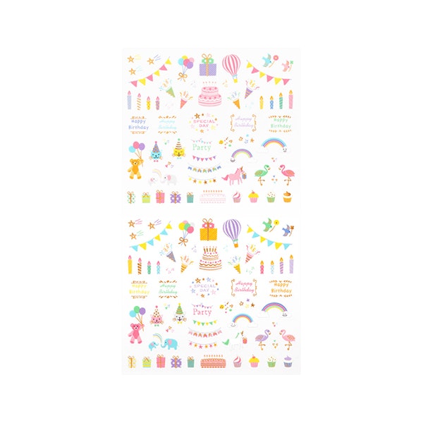 Midori Sticker Collection Anniversary Birthday