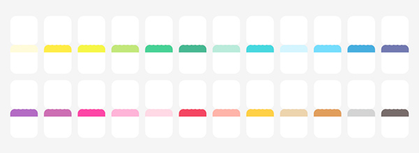Midori Index Label Chiratto Stickers 24 Colors