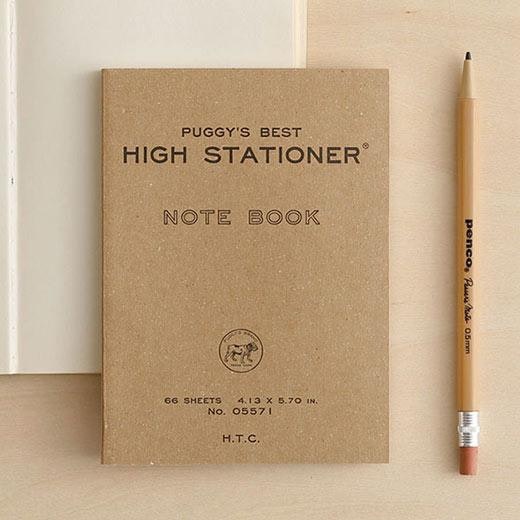 Hightide Puggy's Pocket Paperback Notebook