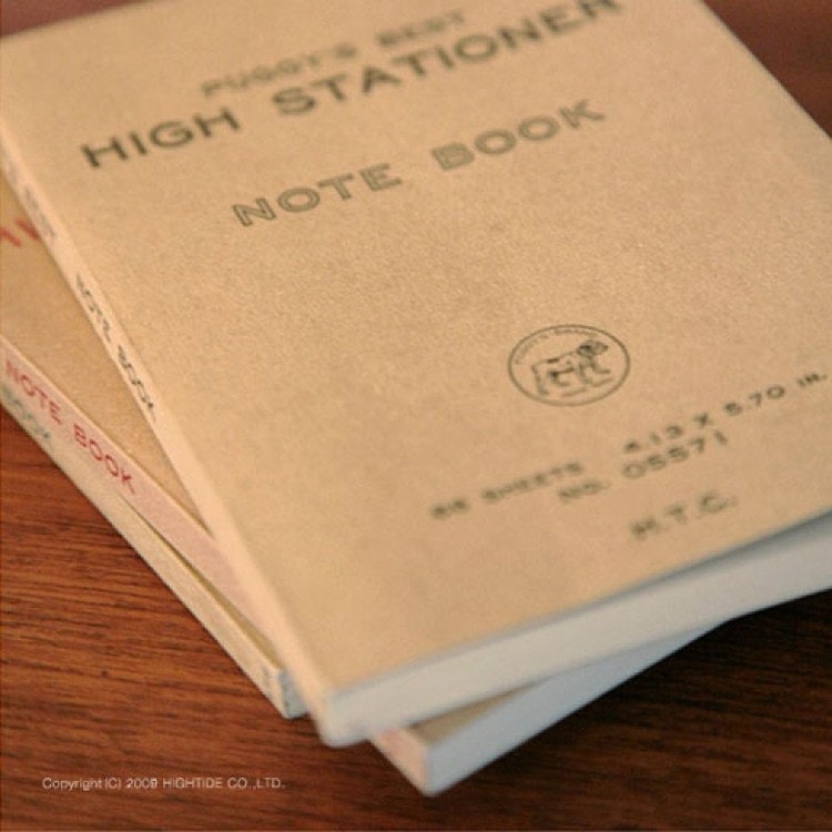 Hightide Puggy's Pocket Paperback Notebook