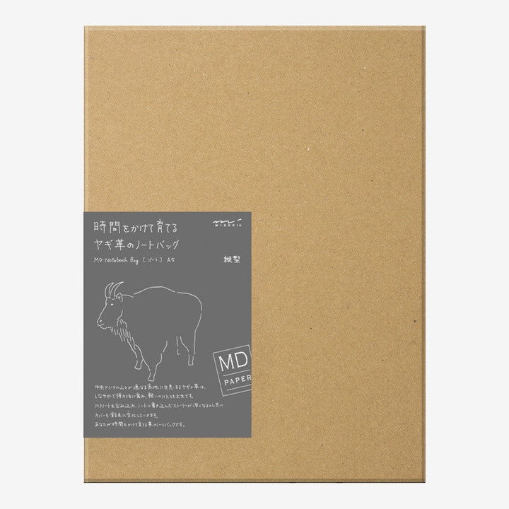 Midori MD Goat Leather Note-Bag [A5] Vertical
