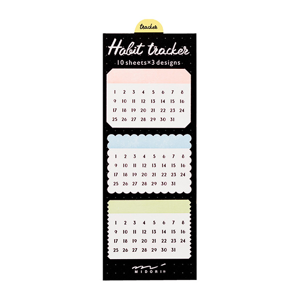 Midori Journal Sticky Note Habit Tracker