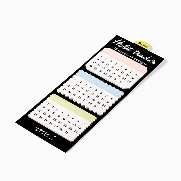 Midori Journal Sticky Note Habit Tracker