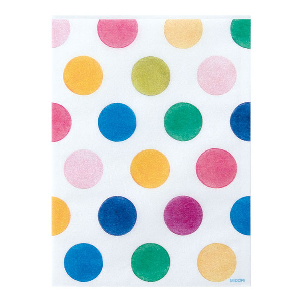 Midori Glassine Bag Watercolor Dots