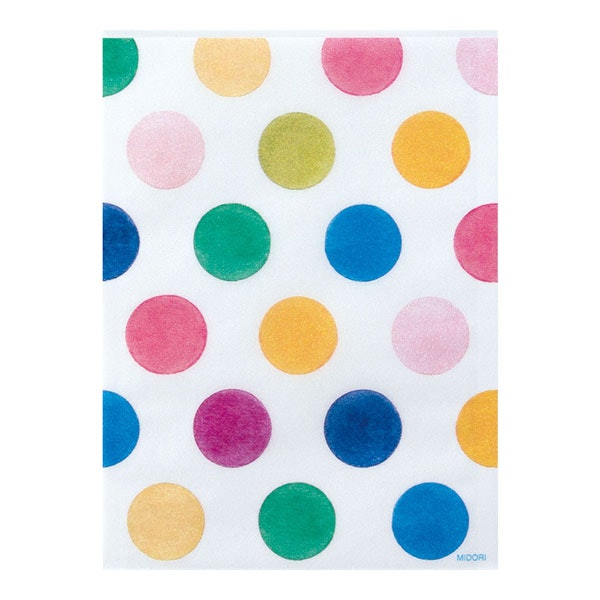 Midori Glassine Bag Watercolor Dots