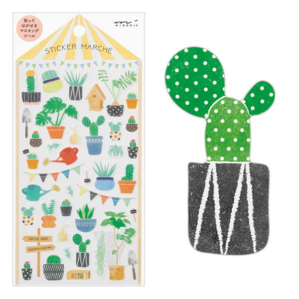 Midori Sticker Marché Cactus