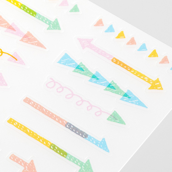 Midori Sticker Collection Plan Arrow Pastel