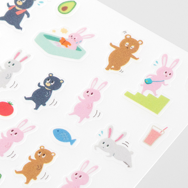 Midori Sticker Collection Diet Animals