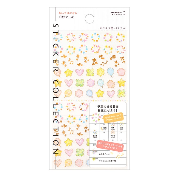 Midori Sticker Collection Twinkling Pastel