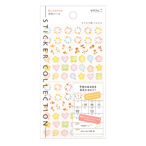 Midori Sticker Collection Twinkling Pastel