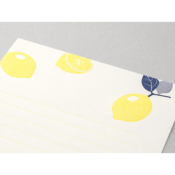 Midori Letterpress Lemon
