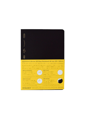 Stálogy 018 365 Days Notebook [A6] Black