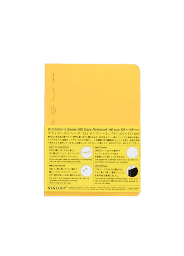 Stálogy 018 365 Days Notebook [A6] Yellow