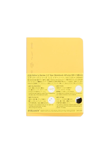 Stálogy 018 1/2 Year Notebook [A6] Yellow