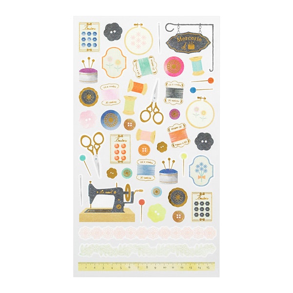 Midori Sticker Marché Sewing Set