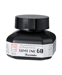 Kuretake Zig Cartoonist Sumi Ink 60 ml - Black