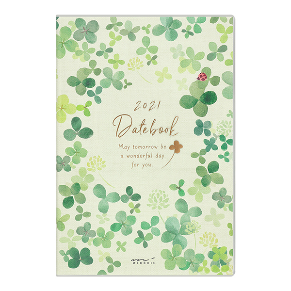 Midori MD 2021 Pocket Diary B6 Clover