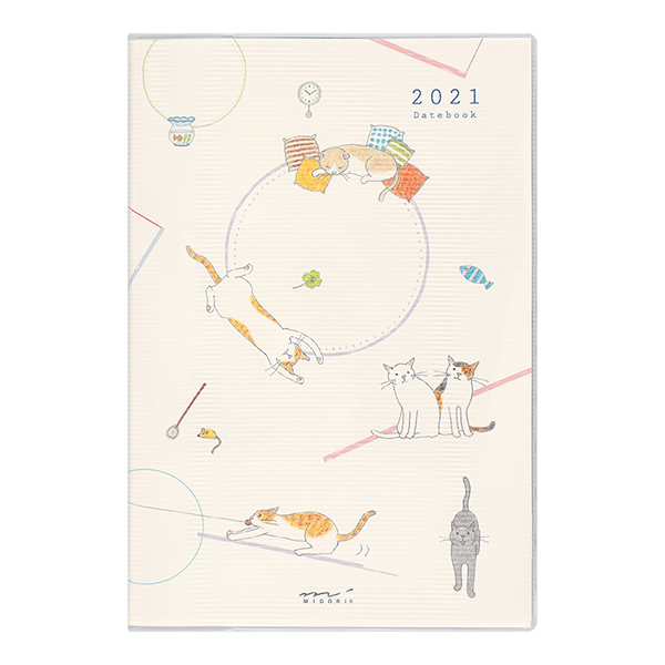 Midori MD 2021 Pocket Diary B6 Cat
